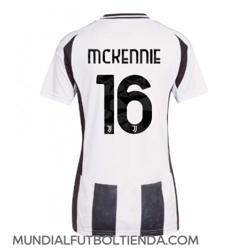 Camiseta Juventus Weston McKennie #16 Primera Equipación Replica 2024-25 para mujer mangas cortas